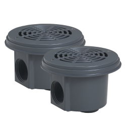 Sifon rotund Dark Grey, liner 2", set 2 buc  de la  Hayward Pool referinta 3253DGRPACK2