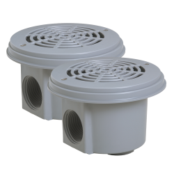 Sifon rotund Light Grey, liner 2", set 2 buc  de la  Hayward Pool referinta 3253LGPAK2